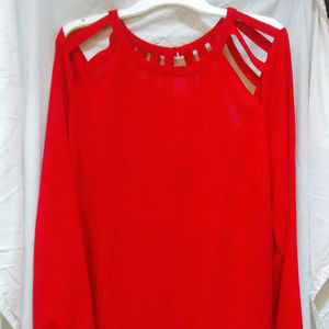 Forever 21 Plus Size - red blouse